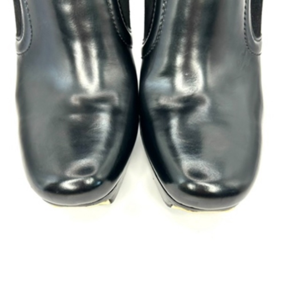 GUCCI Black Patent Leather Platform Ankle Booties | 38.5 - Picture 5 of 12